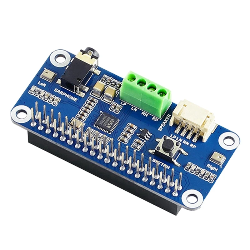 WM8960 Audio Module Expansion Board for Raspberry Pi 4/3B+,Stereo Codec Speaker with Small Speaker
WM8960 Audio Module Expansion Board for Raspberry Pi 4/3B+,Stereo Codec Speaker with Small Speaker