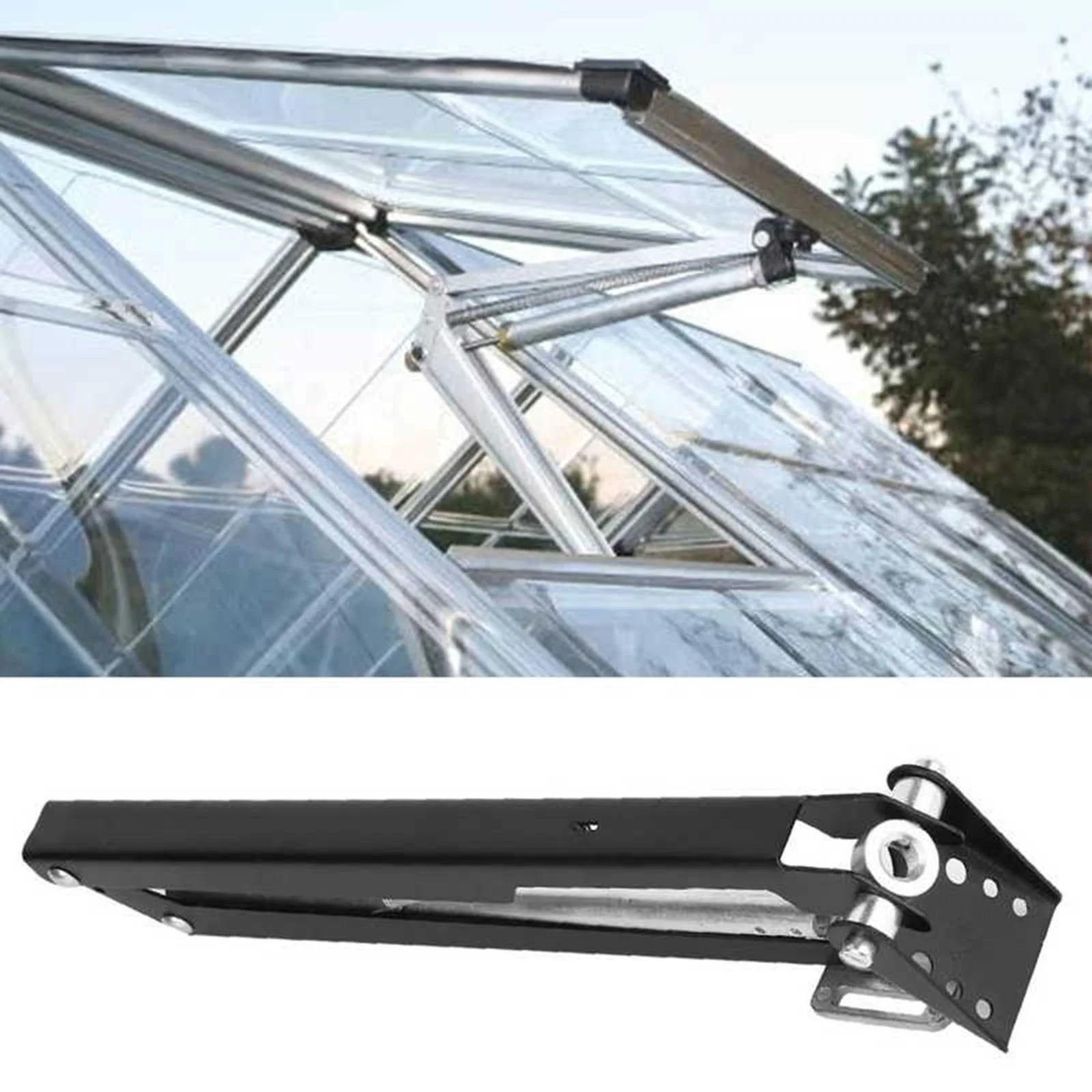 Automatic Greenhouse Window Opener Adjustable Auto Vent Roof Opener Tool Gardening Accessories, Black
Automatic Greenhouse Window Opener Adjustable Auto Vent Roof Opener Tool Gardening Accessories, Black