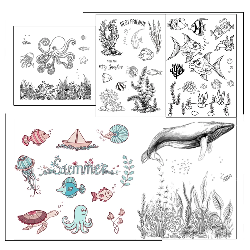 Sea Animals Dolphin Clear Stamps Scrapbooking Crafts Decorate Photo Album Embossing Cards Making Clear Stamps New
Sea Animals Dolphin Clear Stamps Scrapbooking Crafts Decorate Photo Album Embossing Cards Making Clear Stamps New