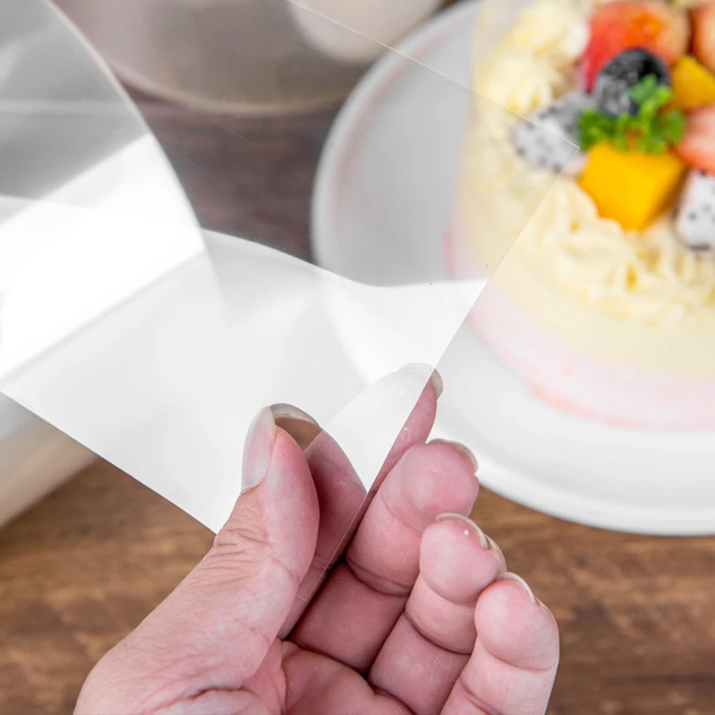 2 Pieces Mousse Cake Transparent Surrounding Wrapping Tape Baking Cake Dessert Clear Collar Baking Tool, 6x1000cm
2 Pieces Mousse Cake Transparent Surrounding Wrapping Tape Baking Cake Dessert Clear Collar Baking Tool, 6x1000cm