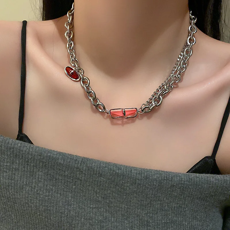 Origin Summer Street Style Square Crystal Pendant Necklace for Women Girls Asymmetry Rhinestone Chunky Chain Necklace Jewelry
Origin Summer Street Style Square Crystal Pendant Necklace for Women Girls Asymmetry Rhinestone Chunky Chain Necklace Jewelry