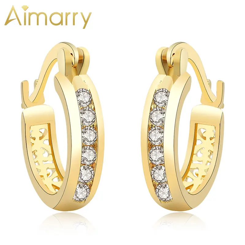 Aimarry 925 Sterling Silver Gold AAA Zircon Round Hoop Rose Gold Earrings For Women Anniversary Gifts Wedding Fashion Jewelry
Aimarry 925 Sterling Silver Gold AAA Zircon Round Hoop Rose Gold Earrings For Women Anniversary Gifts Wedding Fashion Jewelry