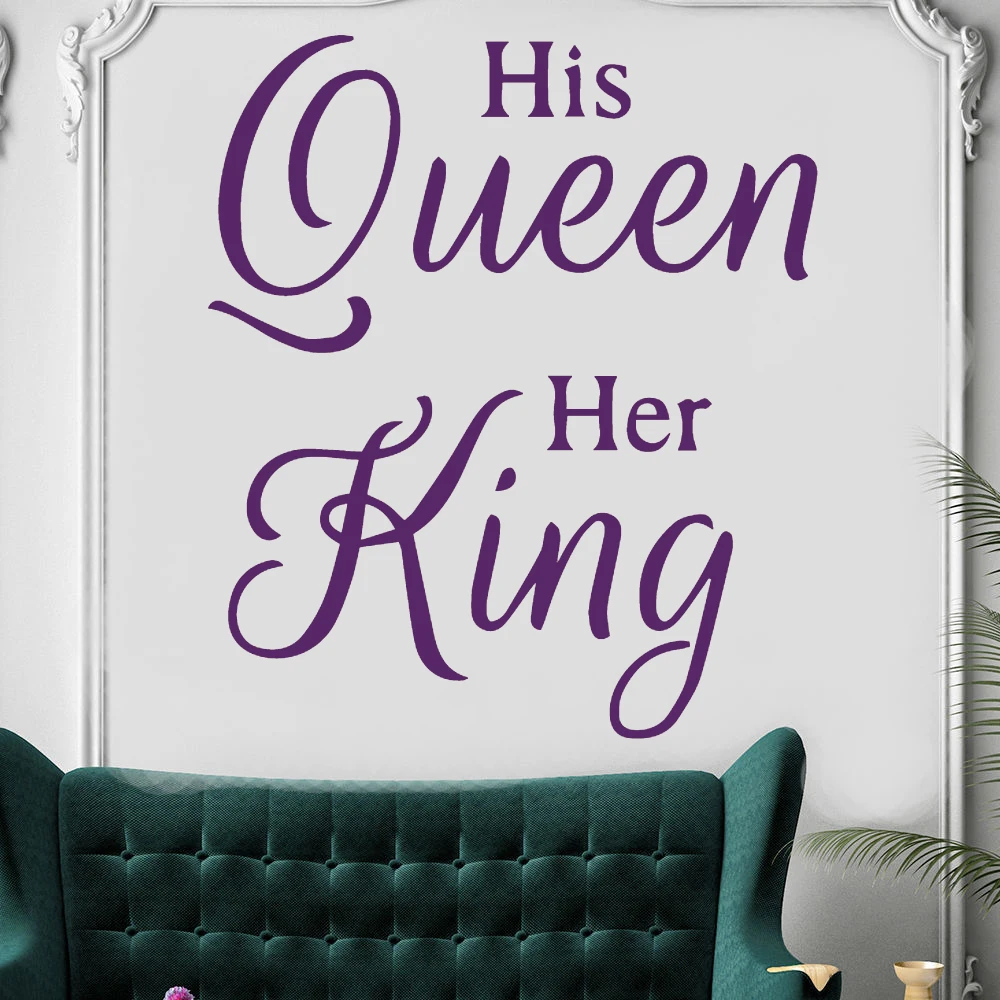 Removable Quotes King And Queen Vinyl Wall Decal Decor For Bedroom Livingroom Decoration Art decorative stickers Murals HQ783
Removable Quotes King And Queen Vinyl Wall Decal Decor For Bedroom Livingroom Decoration Art decorative stickers Murals HQ783