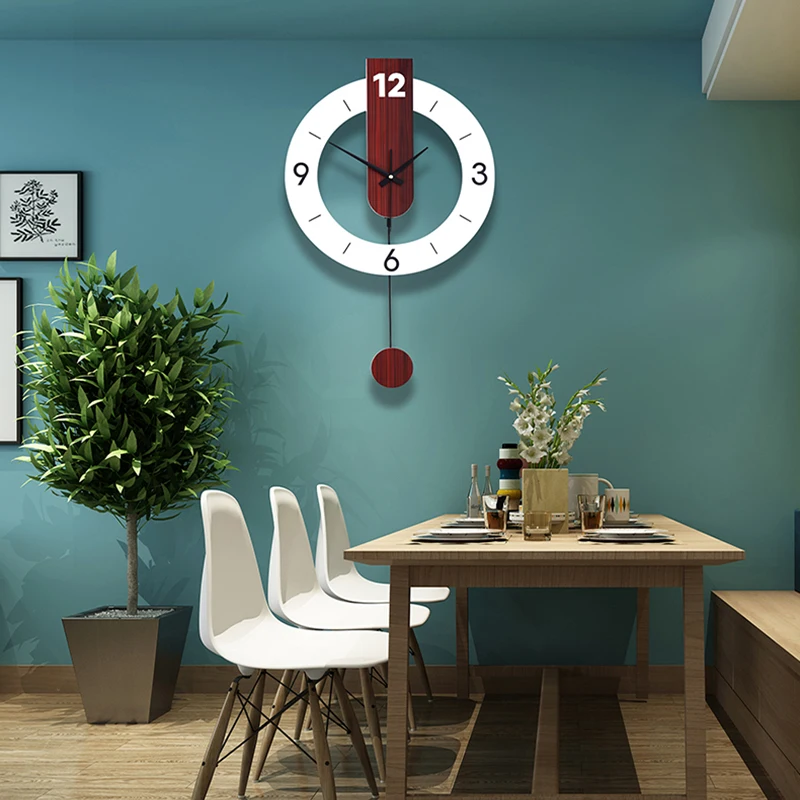 Simple Swing Wall Clock Living Room Home Creative Art Decoration Mute Minimalist Wood Quartz Clock
Simple Swing Wall Clock Living Room Home Creative Art Decoration Mute Minimalist Wood Quartz Clock