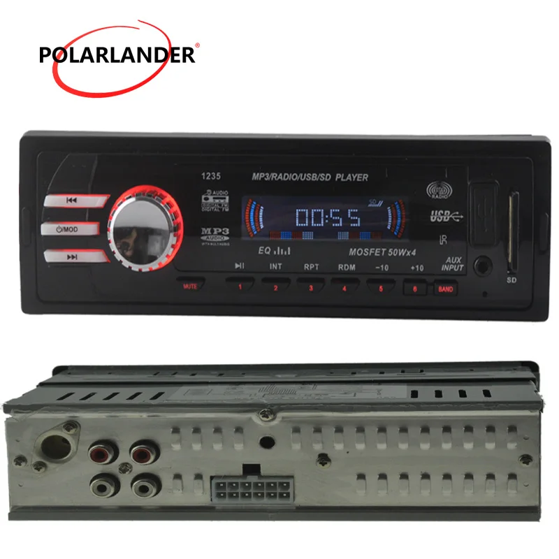 Новый mp3 плеер автомобильная стереосистема SD/USB/Aux In Dash 1 Din FM поддержка