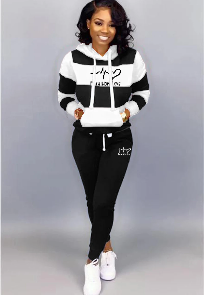 Autumn Winter Tracksuit Women 2 Piece Set Hoodies Print Sweatshirt+Pants Sportwear Women's Sports Suit Female Hooded Set Hoodies
Autumn Winter Tracksuit Women 2 Piece Set Hoodies Print Sweatshirt+Pants Sportwear Women's Sports Suit Female Hooded Set Hoodies