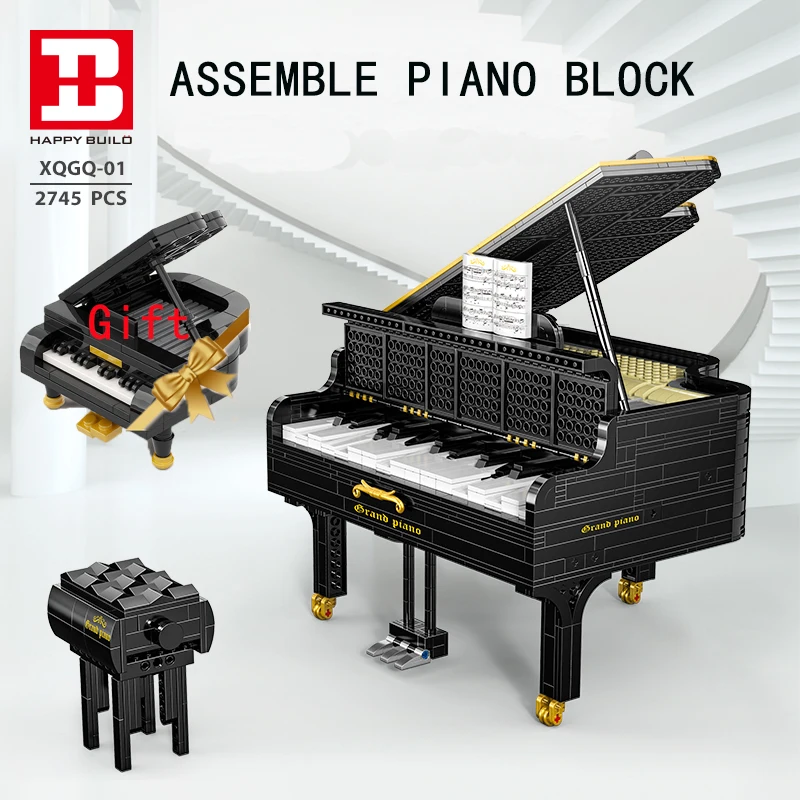 2745pcs Musical instrument Piano Block Assembly Model Building Blocks CollectionCreative Construct Brick Toys for Children Adult
2745pcs Musical instrument Piano Block Assembly Model Building Blocks CollectionCreative Construct Brick Toys for Children Adult
