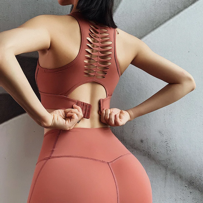 Women Sportswear U Shape Yoga Sports Bra Gym Fitness Beauty Back Sports Underwear