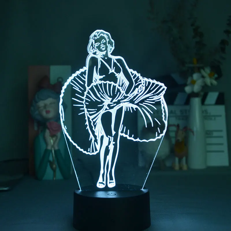 Bluetooth Base 3D Lamps For Bedside Table Monroe Girl Chandelier Pendant Night Light Plug In Bedroom Decoration Led Spotlights
Bluetooth Base 3D Lamps For Bedside Table Monroe Girl Chandelier Pendant Night Light Plug In Bedroom Decoration Led Spotlights