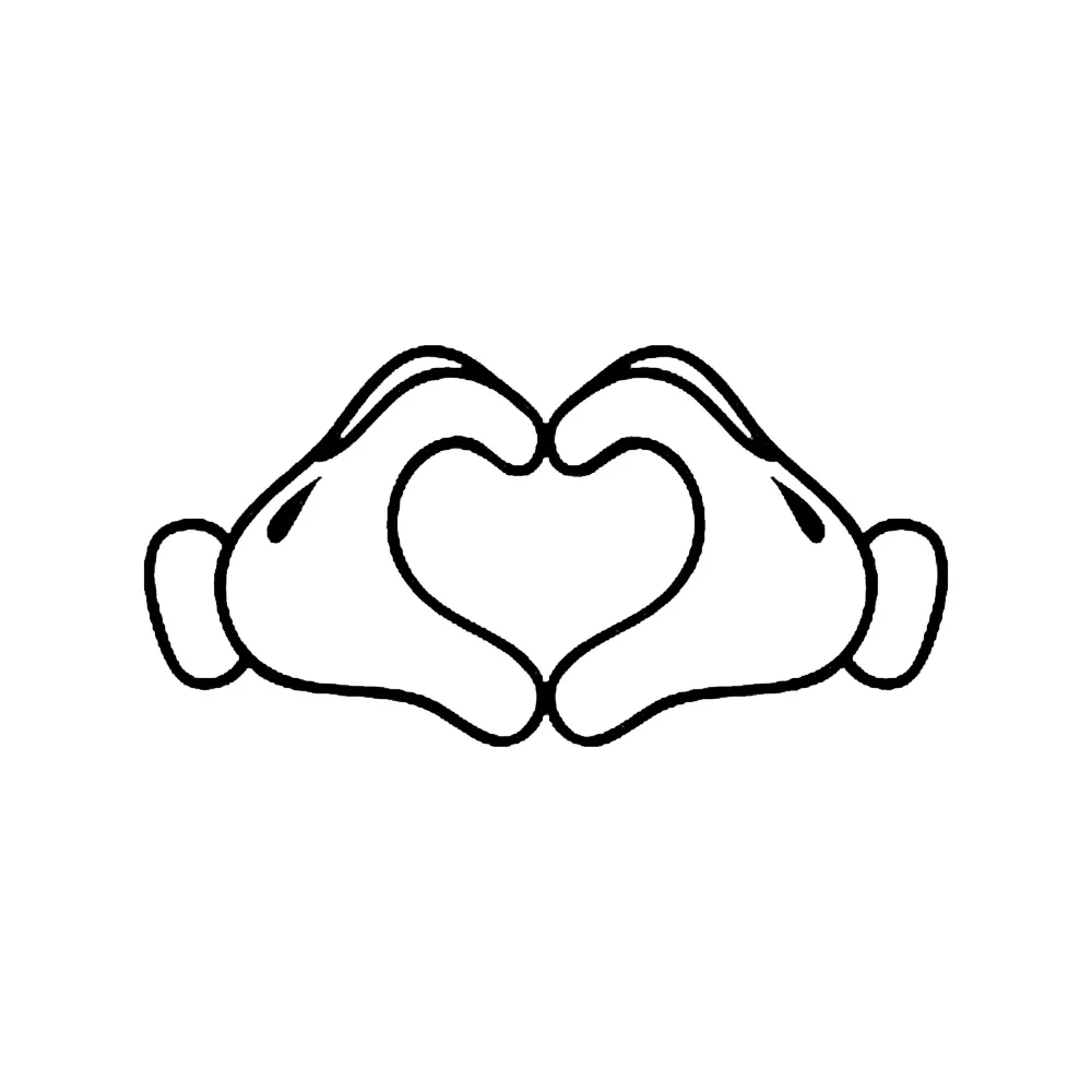 W-0578 Creativity Love Heart Gesture Art Silhouette Personality Car Stickers PVC Hot Selling Auto Window Bumper Waterproof Decal
W-0578 Creativity Love Heart Gesture Art Silhouette Personality Car Stickers PVC Hot Selling Auto Window Bumper Waterproof Decal