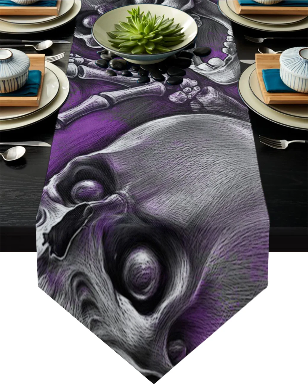 Purple Skull Table Runner Home Decor Tablecloth Table Runners for Wedding Christmas Dining Table Decor
Purple Skull Table Runner Home Decor Tablecloth Table Runners for Wedding Christmas Dining Table Decor
