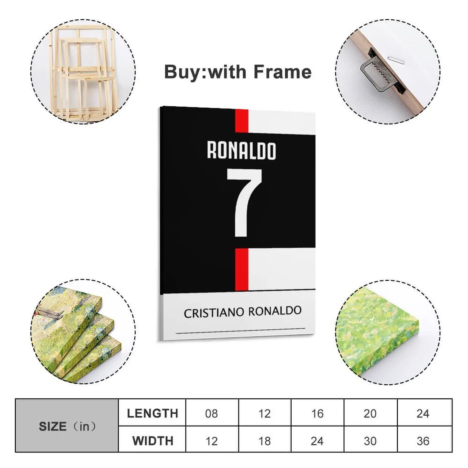 Decoration Cristiano Ronaldo Print Painting Canvas Picture for Living Room Wall Room Posters With Frame Modern Home
Decoration Cristiano Ronaldo Print Painting Canvas Picture for Living Room Wall Room Posters With Frame Modern Home