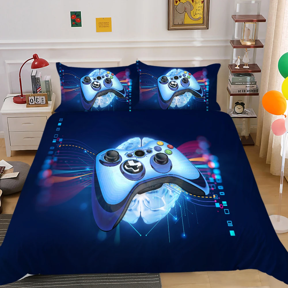 Game Handle Bedding Set Luxury Duvet Cover Pillowcase Quilt Cover King Queen Bed Cover Set Home Textile 
Game Handle Bedding Set Luxury Duvet Cover Pillowcase Quilt Cover King Queen Bed Cover Set Home Textile