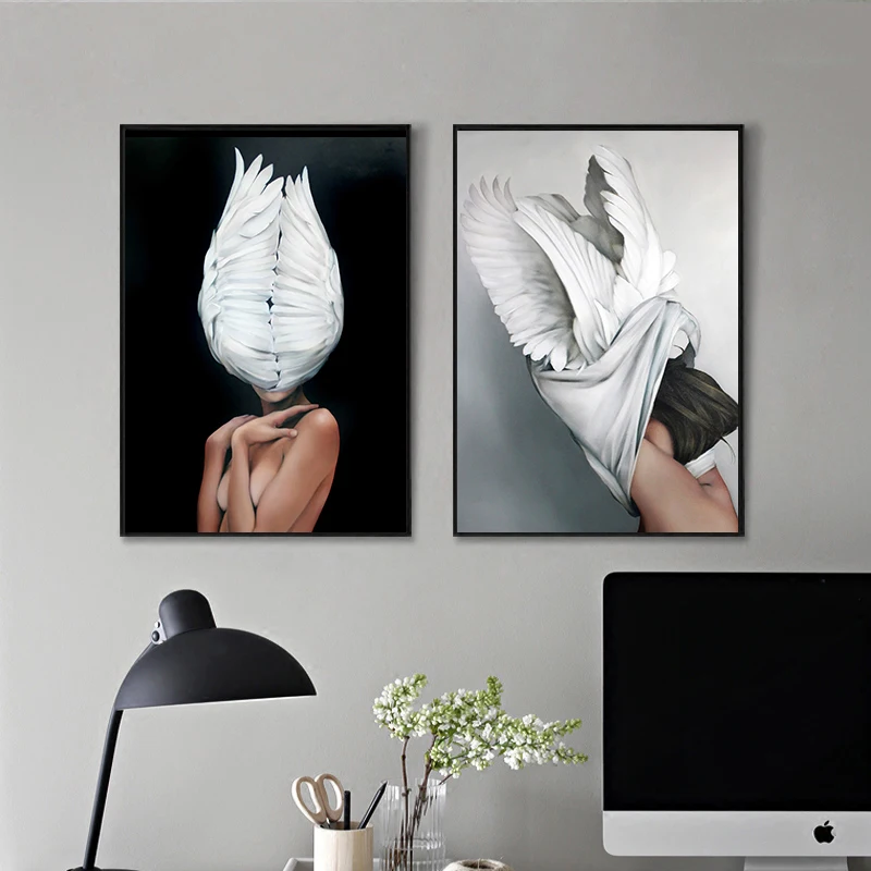 Decorative Painting Living Room Home Decoration Flowers Feathers Woman Abstract Canvas Painting Wall Art Print Poster Picture
Decorative Painting Living Room Home Decoration Flowers Feathers Woman Abstract Canvas Painting Wall Art Print Poster Picture