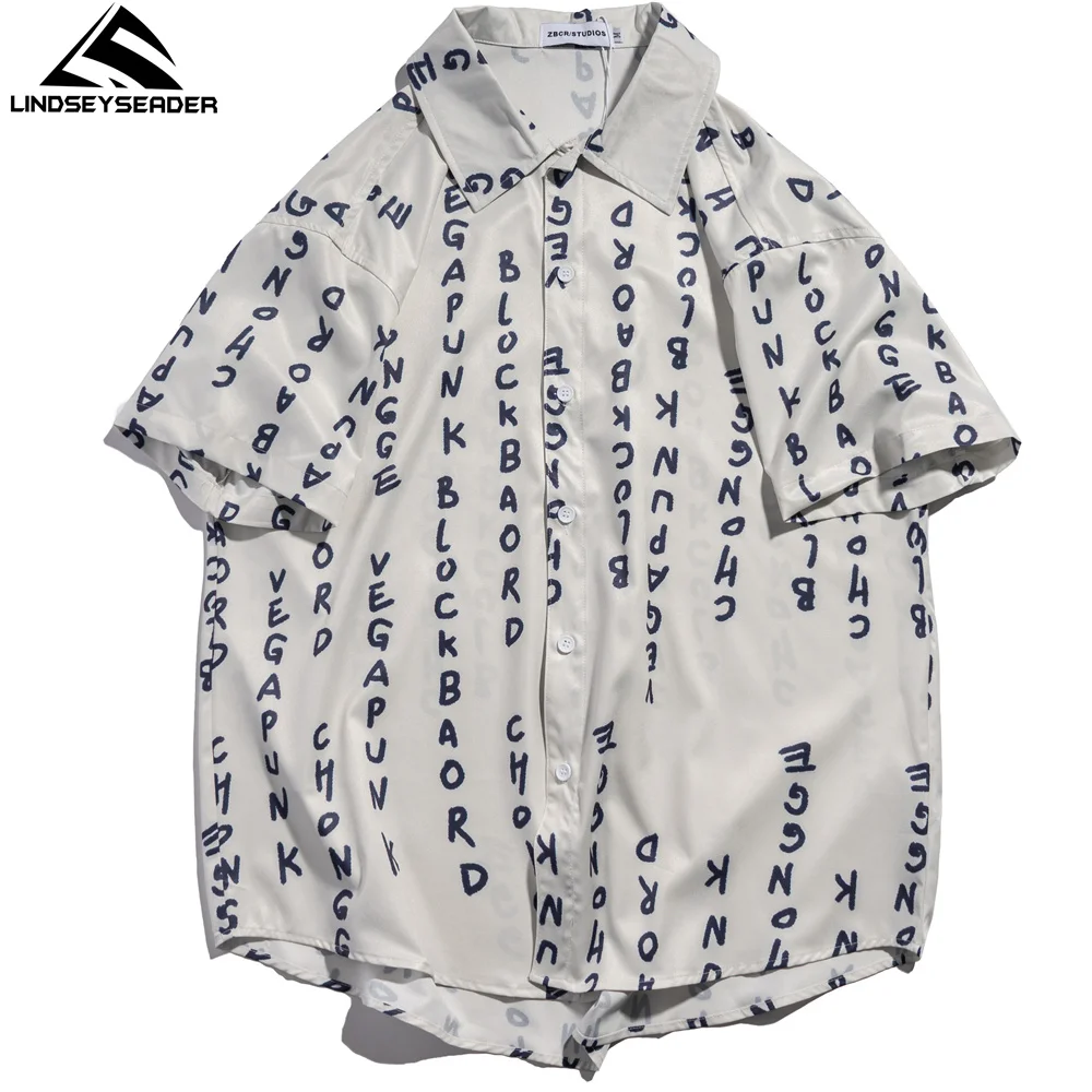 Shirts for Men English Letters Print Streetwear Casual Harajuku Hip Hop Summer Short Sleeve Oversize Hawaiian Shirt Men Clothing
Shirts for Men English Letters Print Streetwear Casual Harajuku Hip Hop Summer Short Sleeve Oversize Hawaiian Shirt Men Clothing