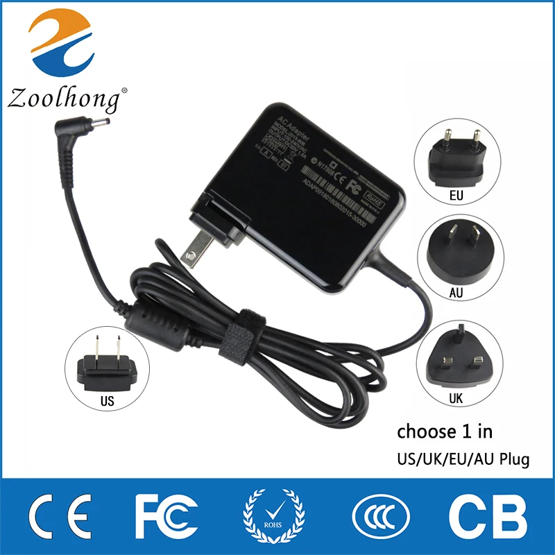 

For NOKIA 20V 1.5A 30W LUMIA 2520 Verizon 10.1 Tablet laptop AC power adapter charger 3.0mm*1.0mm AU/EU/UK 4 Plug in 1 Travel