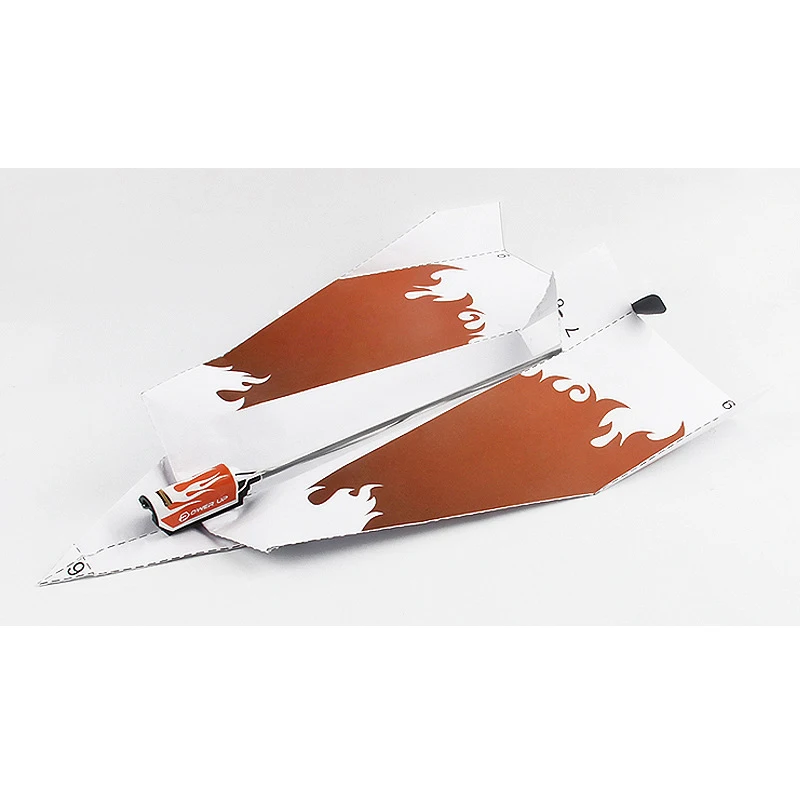 Электрический бумажный самолет складной DIY Aircrafts power Toy Дети крутой мотор