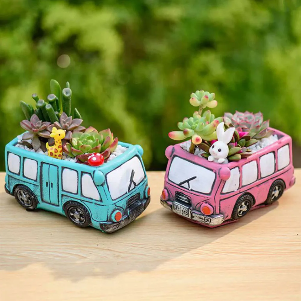 Cartoon Bus Succulents Flower Pots Small Flower Pots Plant Containers with Drain Holes Home Indoor Outdoor Garden Decoration1
Cartoon Bus Succulents Flower Pots Small Flower Pots Plant Containers with Drain Holes Home Indoor Outdoor Garden Decoration1