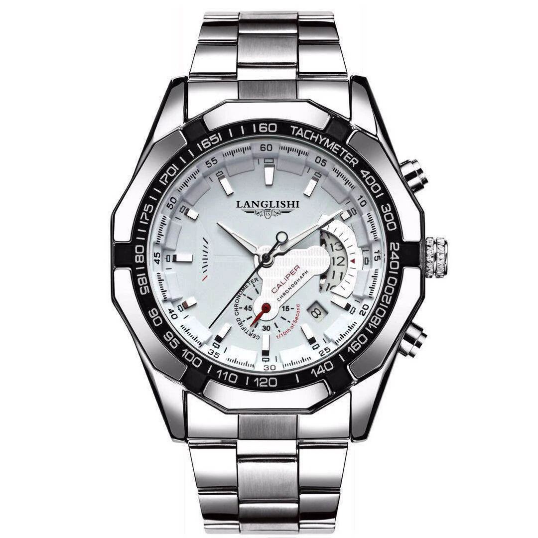 Часы мужские кварцевые с хронографом водонепроницаемые 2021 | Наручные часы