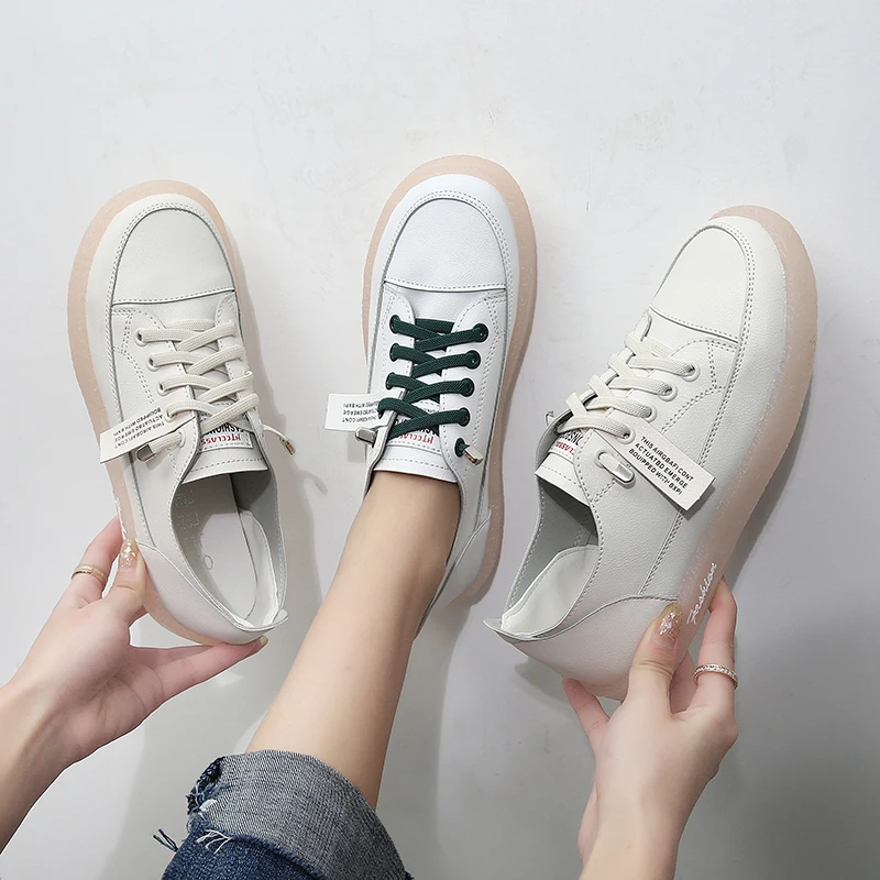 2019 Women Sneakers Fashion White Shoes Women Sneakers Flat Leather Canvas Shoes Female Board Shoes Casual Shoes tenis feminino
2019 Women Sneakers Fashion White Shoes Women Sneakers Flat Leather Canvas Shoes Female Board Shoes Casual Shoes tenis feminino