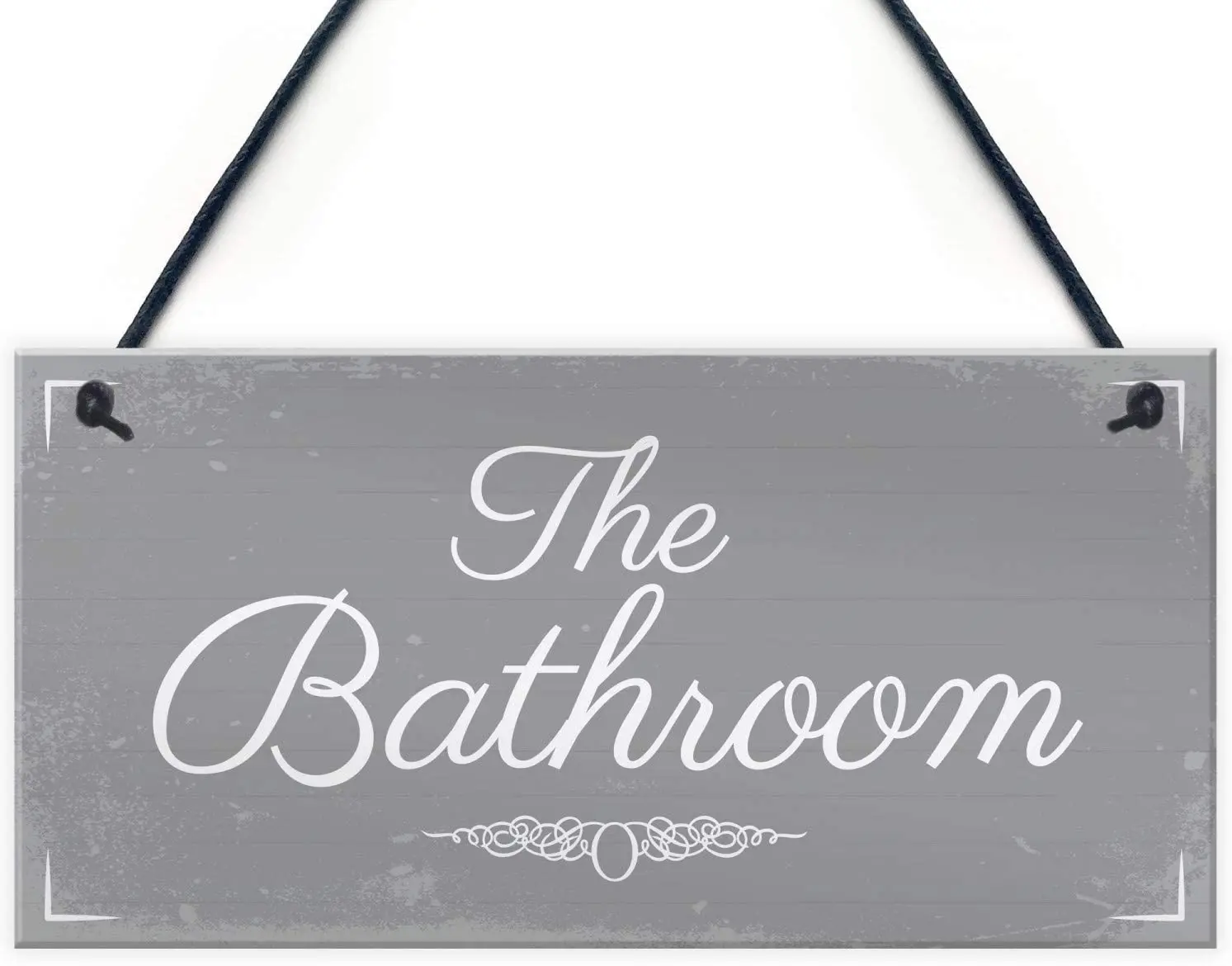 Losea The Bathroom' 5 x 10 Inch Hanging Sign, Wall Art, Decorative Wood Sign Home Decor
Losea The Bathroom' 5 x 10 Inch Hanging Sign, Wall Art, Decorative Wood Sign Home Decor