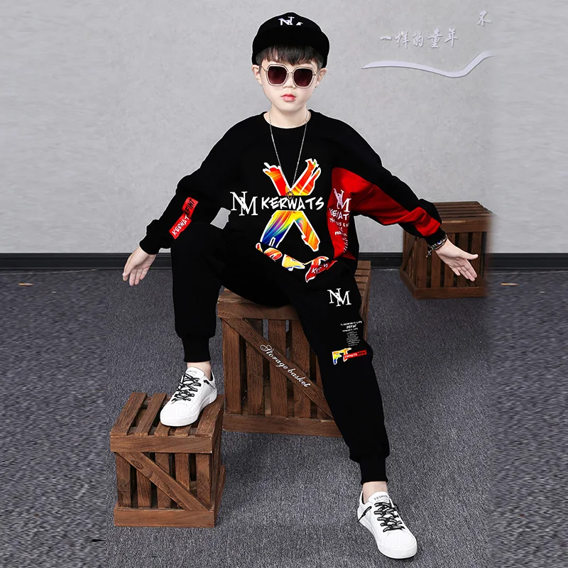 2021 New Autumn Children Clothing Sets Boy Cotton Letter Pants 2Pcs/Set Young Children Winter Sports Tracksuits
2021 New Autumn Children Clothing Sets Boy Cotton Letter Pants 2Pcs/Set Young Children Winter Sports Tracksuits