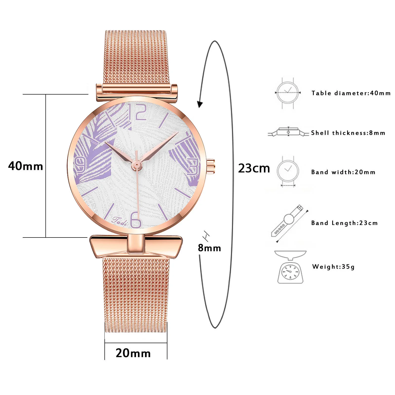 GADI /T27 Branch printing Roman numeral dial Ladies Belt Bracelet Watch Beautiful Belt Ladies Watch dames horloges fashion #N03
GADI /T27 Branch printing Roman numeral dial Ladies Belt Bracelet Watch Beautiful Belt Ladies Watch dames horloges fashion #N03