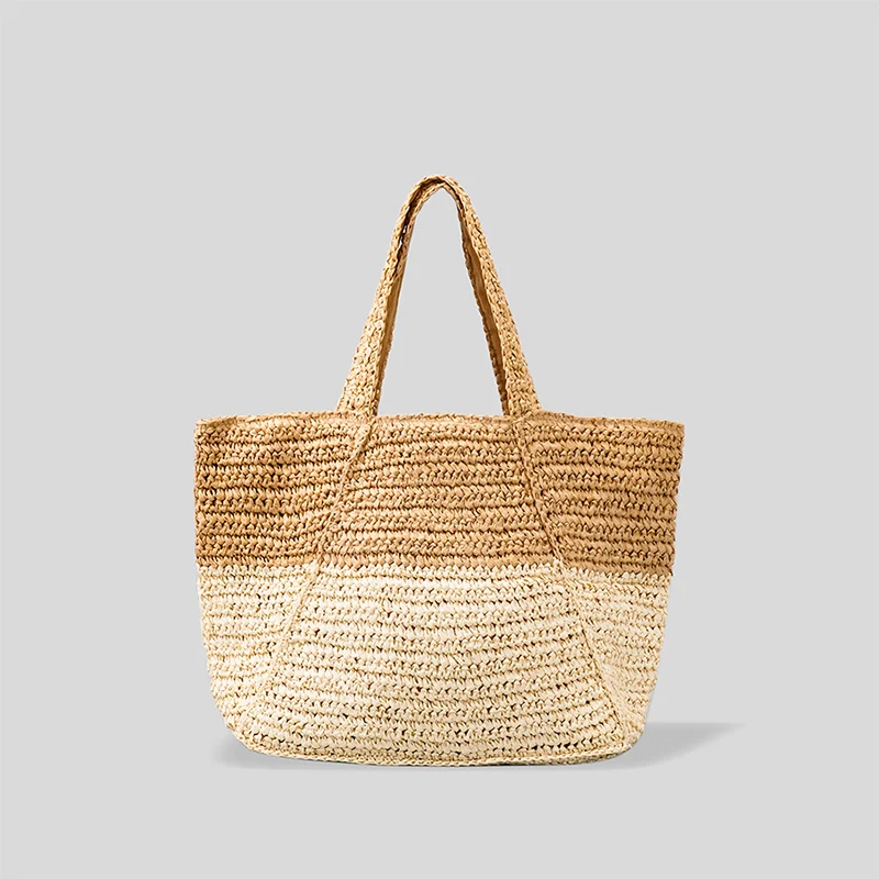 Luxury Designer Panelled Large Straw Bag Panelled Paper Woven Women Shoulder Bags Handmade Summer Beach Handbags Big Tote 2022
Luxury Designer Panelled Large Straw Bag Panelled Paper Woven Women Shoulder Bags Handmade Summer Beach Handbags Big Tote 2022