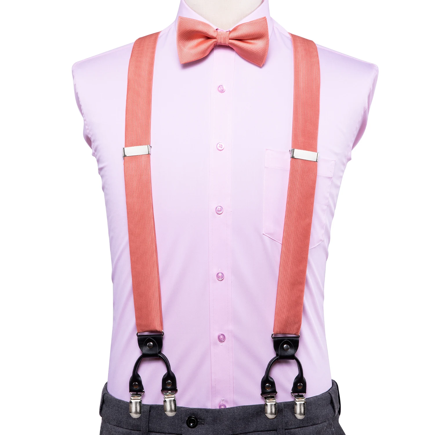 Подтяжки Hi-Tie мужские из 100% шелка, винтажные модные свадебные подтяжки с 6 зажимами, кораллового и персикового цвета, 35 мм
Подтяжки Hi-Tie мужские из 100% шелка, винтажные модные свадебные подтяжки с 6 зажимами, кораллового и персикового цвета, 35 мм