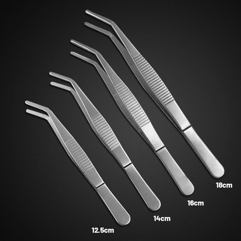 Stainless Steel Tweezer 12.5/14/16/18 cm Tweezers Non-Slip Straight Tweezers & Angled Tweezers Professional Tweezers
Stainless Steel Tweezer 12.5/14/16/18 cm Tweezers Non-Slip Straight Tweezers & Angled Tweezers Professional Tweezers