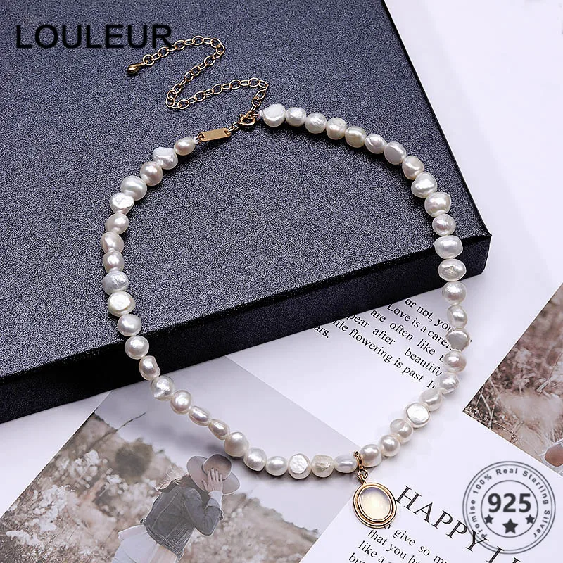 Louleur 925 стерлингового серебра натуральное пресноводное жемчужное ожерелье барокко нерегулярные ожерелья для женщин круглый 925 стерлингово... 
Louleur 925 стерлингового серебра натуральное пресноводное жемчужное ожерелье барокко нерегулярные ожерелья для женщин круглый 925 стерлингово...