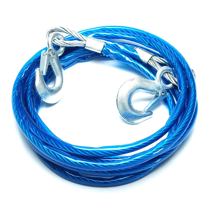 4T 5T Car Towing Rope Tow Cable Tow Strap Car with Hooks High Strength Steel for Heavy Duty Car Emergency
4T 5T Car Towing Rope Tow Cable Tow Strap Car with Hooks High Strength Steel for Heavy Duty Car Emergency