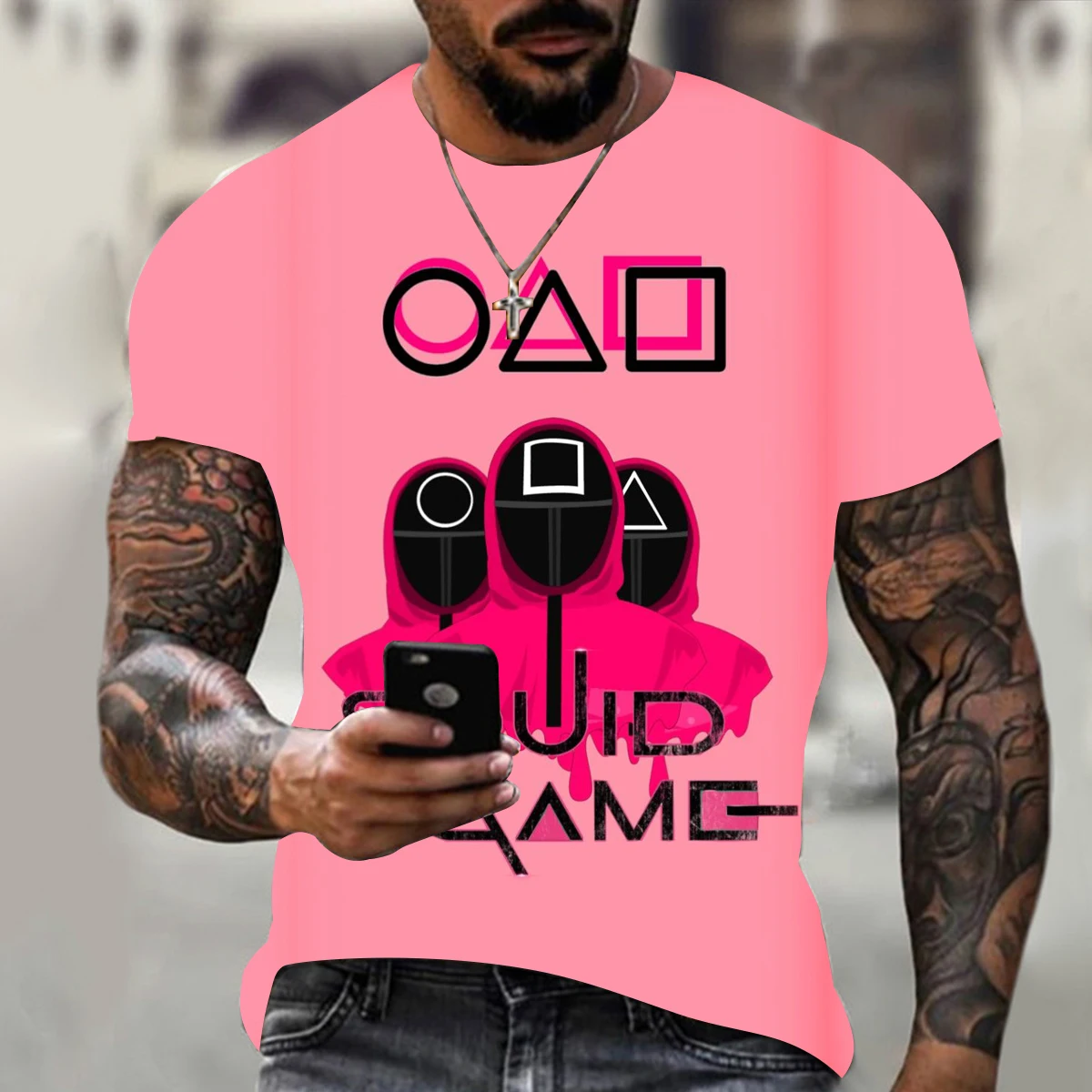 Korean TV Squid Game T Shirt Men Kawaii Cartoon Summer Tops 456 Graphic Tees Unisex Harajuku Fashion Korean Style T-shirt Male
Korean TV Squid Game T Shirt Men Kawaii Cartoon Summer Tops 456 Graphic Tees Unisex Harajuku Fashion Korean Style T-shirt Male