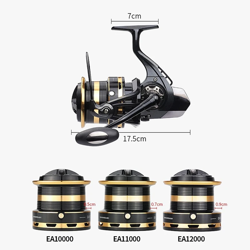 Big Carp Fishing Reel Trolling Spinning Reel for Fishing Saltwater Reel Carretilha De Pesca 12+1BB 10KG Drag
Big Carp Fishing Reel Trolling Spinning Reel for Fishing Saltwater Reel Carretilha De Pesca 12+1BB 10KG Drag