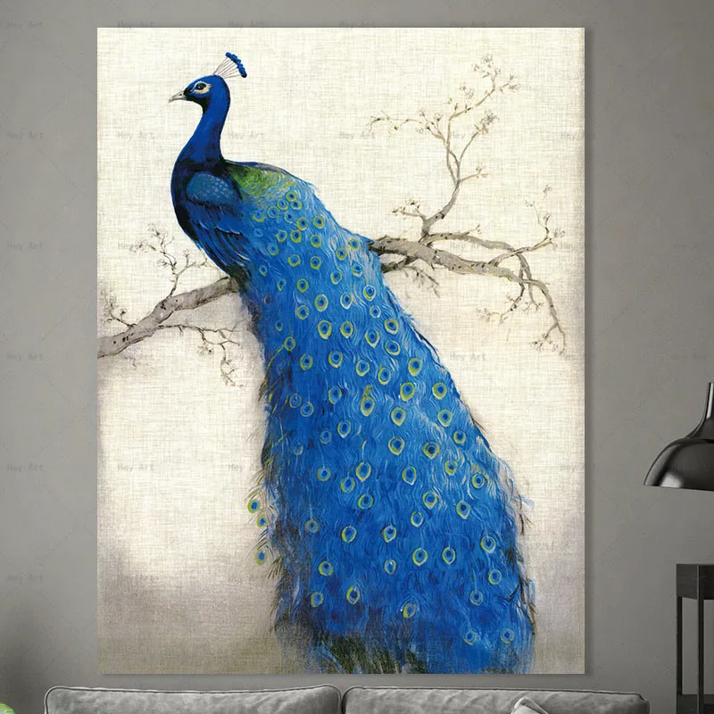 Animal Pictures for Wall Posters and Prints Peacock Canvas Painting Abstract Wall art Living Room Decor
Animal Pictures for Wall Posters and Prints Peacock Canvas Painting Abstract Wall art Living Room Decor