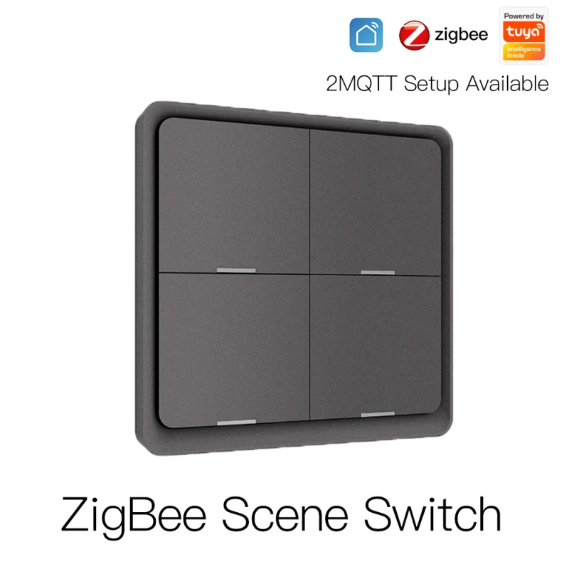 Переключатель управления приложением Tuya Zigbee, Беспроводной Выключатель с дистанционным управлением, с 4 Сетками
Переключатель управления приложением Tuya Zigbee, Беспроводной Выключатель с дистанционным управлением, с 4 Сетками