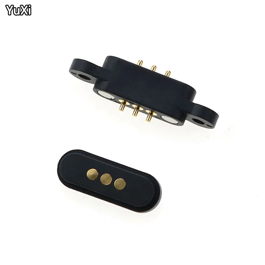 2Pair Spring Loaded Magnetic Pogo Pin 3 Pins 2.3 mm Pitch Vertical Single Row Through Holes Solder Male Female Probe Contact
2Pair Spring Loaded Magnetic Pogo Pin 3 Pins 2.3 mm Pitch Vertical Single Row Through Holes Solder Male Female Probe Contact