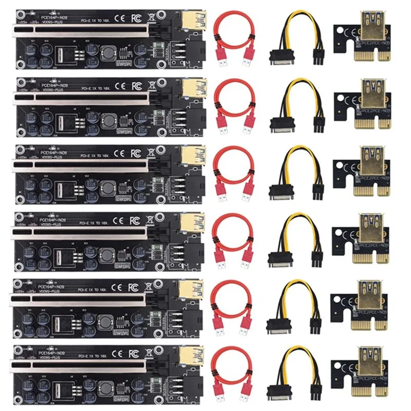 Карта расширения Ver 009S Plus USB 3,0 PCI-E, Райзер-адаптер Ver 009S Express 1X 4x 8x 16x, Pcie, кабель питания 
Карта расширения Ver 009S Plus USB 3,0 PCI-E, Райзер-адаптер Ver 009S Express 1X 4x 8x 16x, Pcie, кабель питания