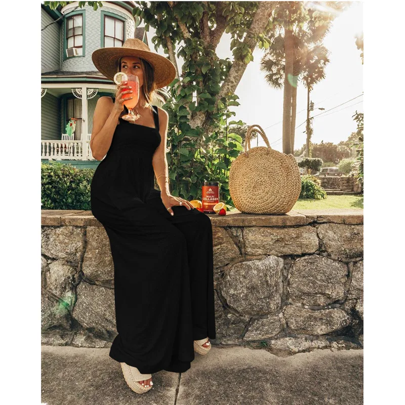 Leosoxs 2020 Summer New Fashion Sexy Spaghetti Straps Backless Women's Jumpsuit Casual Solid Ladies Wide Leg Jumpsuits Overalls
Leosoxs 2020 Summer New Fashion Sexy Spaghetti Straps Backless Women's Jumpsuit Casual Solid Ladies Wide Leg Jumpsuits Overalls