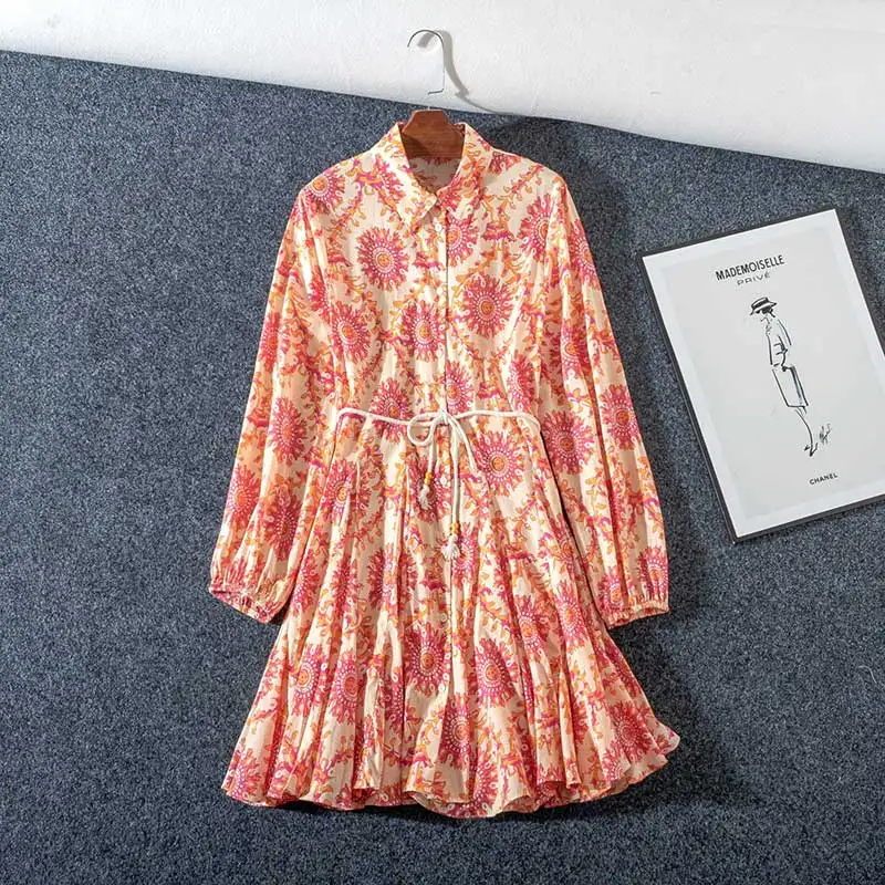 Spring 2021 Prairie Chic Flower Dress Women Original Small Quantity Vestidos Turn Down Collar Full Sleeve Floral Dresses Women
Spring 2021 Prairie Chic Flower Dress Women Original Small Quantity Vestidos Turn Down Collar Full Sleeve Floral Dresses Women