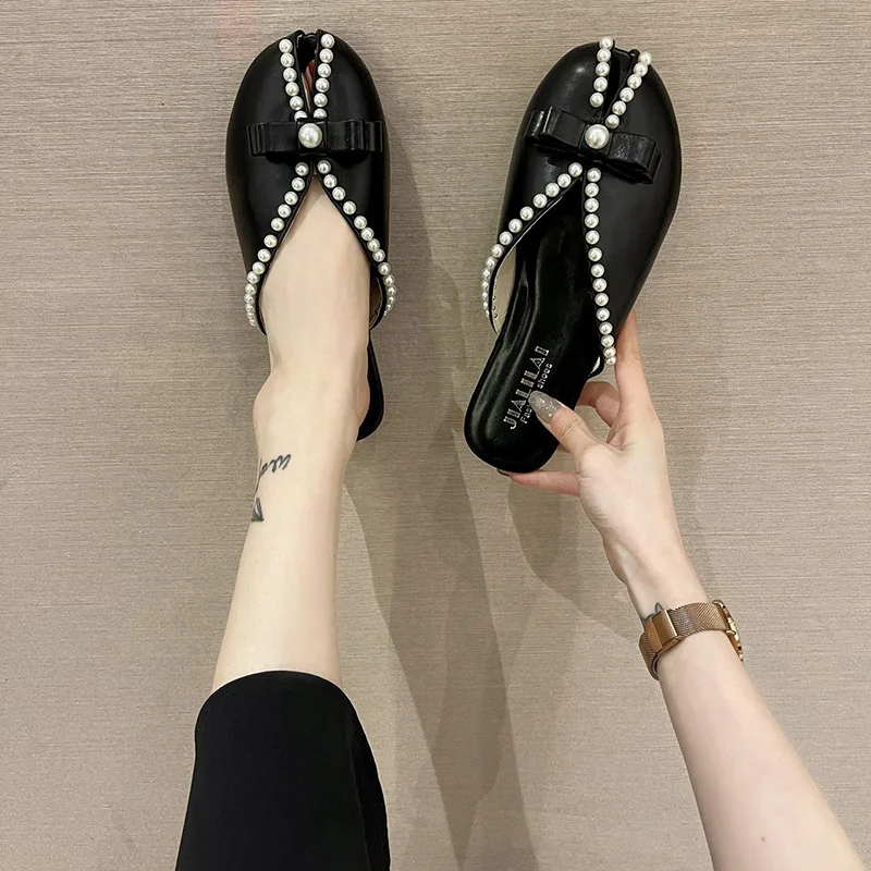 Flat Shoes Female Slippers Women Summer Luxury Slides String Bead Pantofle Peep Toe Low Designer 2021 Cover Soft Basic Rubber PU 
Flat Shoes Female Slippers Women Summer Luxury Slides String Bead Pantofle Peep Toe Low Designer 2021 Cover Soft Basic Rubber PU