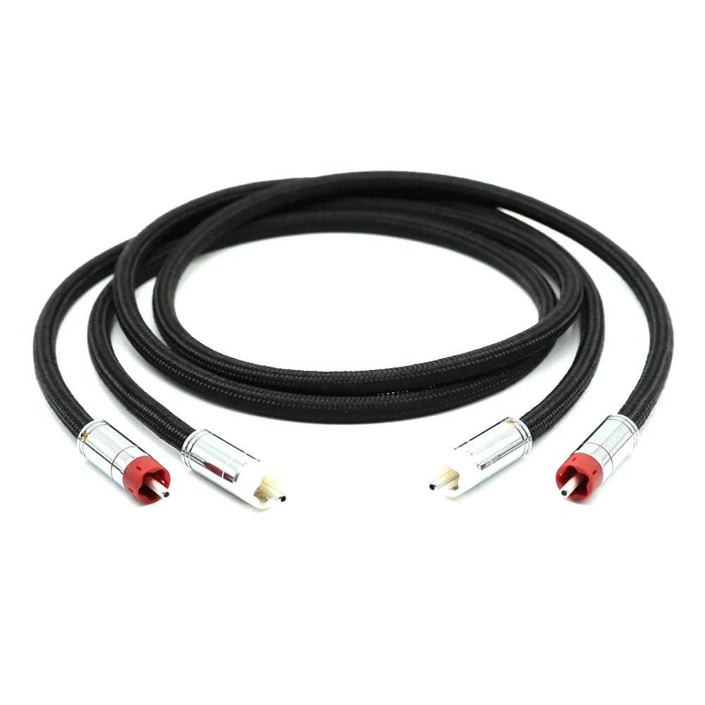 ST-48B OCC посеребренный HIFI аудио RCA кабель с KLT Посеребренный разъем | Электроника