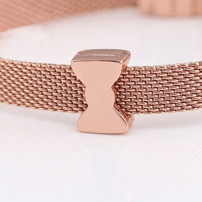 100% 925 Sterling Silver Bead Rose Gold Flat Bow Reflexions Clip Fit Pandora Women Bracelet & Necklace Diy Jewelry
100% 925 Sterling Silver Bead Rose Gold Flat Bow Reflexions Clip Fit Pandora Women Bracelet & Necklace Diy Jewelry