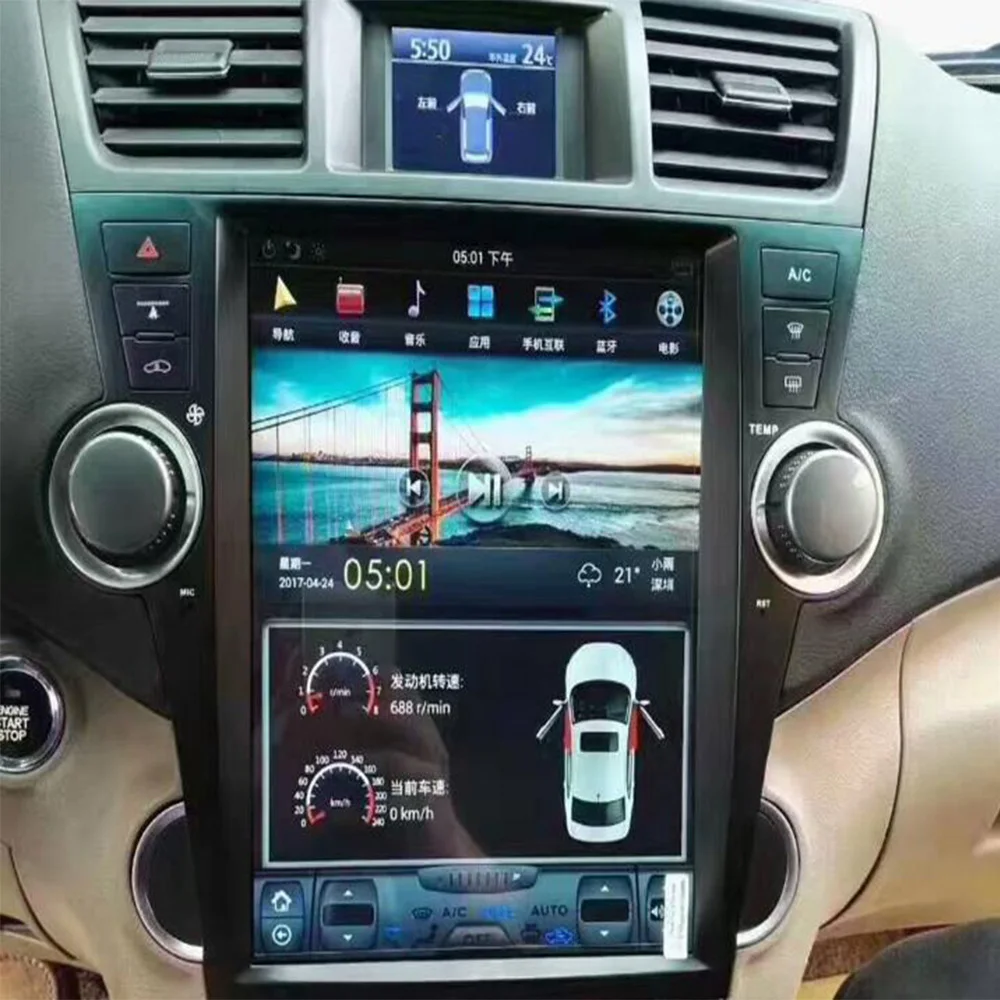 Автомобильный мультимедийный плеер в стиле Tesla, большой экран, Android 9,0, головное устройство для Toyota Highlander 2007-2013, GPS, радио, стерео, без dvd
Автомобильный мультимедийный плеер в стиле Tesla, большой экран, Android 9,0, головное устройство для Toyota Highlander 2007-2013, GPS, радио, стерео, без dvd
