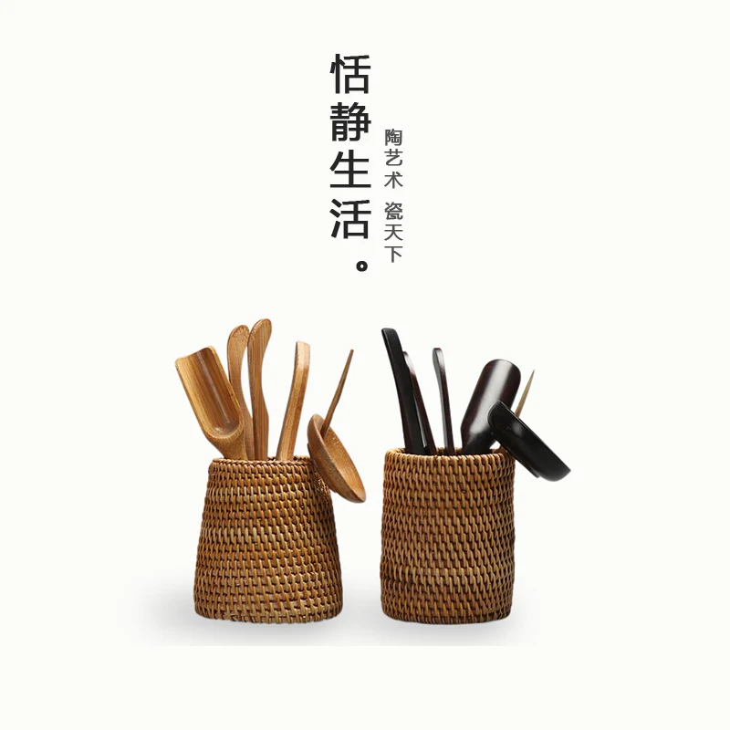 Rattan Weaving Tea Art Tea Ceremony Six Gentlemen Bamboo Tea Set Accessories Solid Wood Tea Clip Tea Spoon Tea Filter Tea Tube 
Rattan Weaving Tea Art Tea Ceremony Six Gentlemen Bamboo Tea Set Accessories Solid Wood Tea Clip Tea Spoon Tea Filter Tea Tube