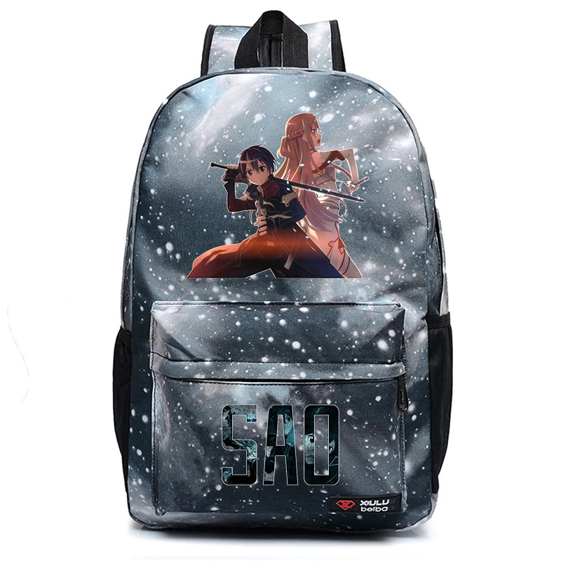 Anime Sword Art Online SAO Casual Teenger Mochila Backpack Student Unisex Schoolbag High Quality Travel Packsack Laptop Bag
Anime Sword Art Online SAO Casual Teenger Mochila Backpack Student Unisex Schoolbag High Quality Travel Packsack Laptop Bag