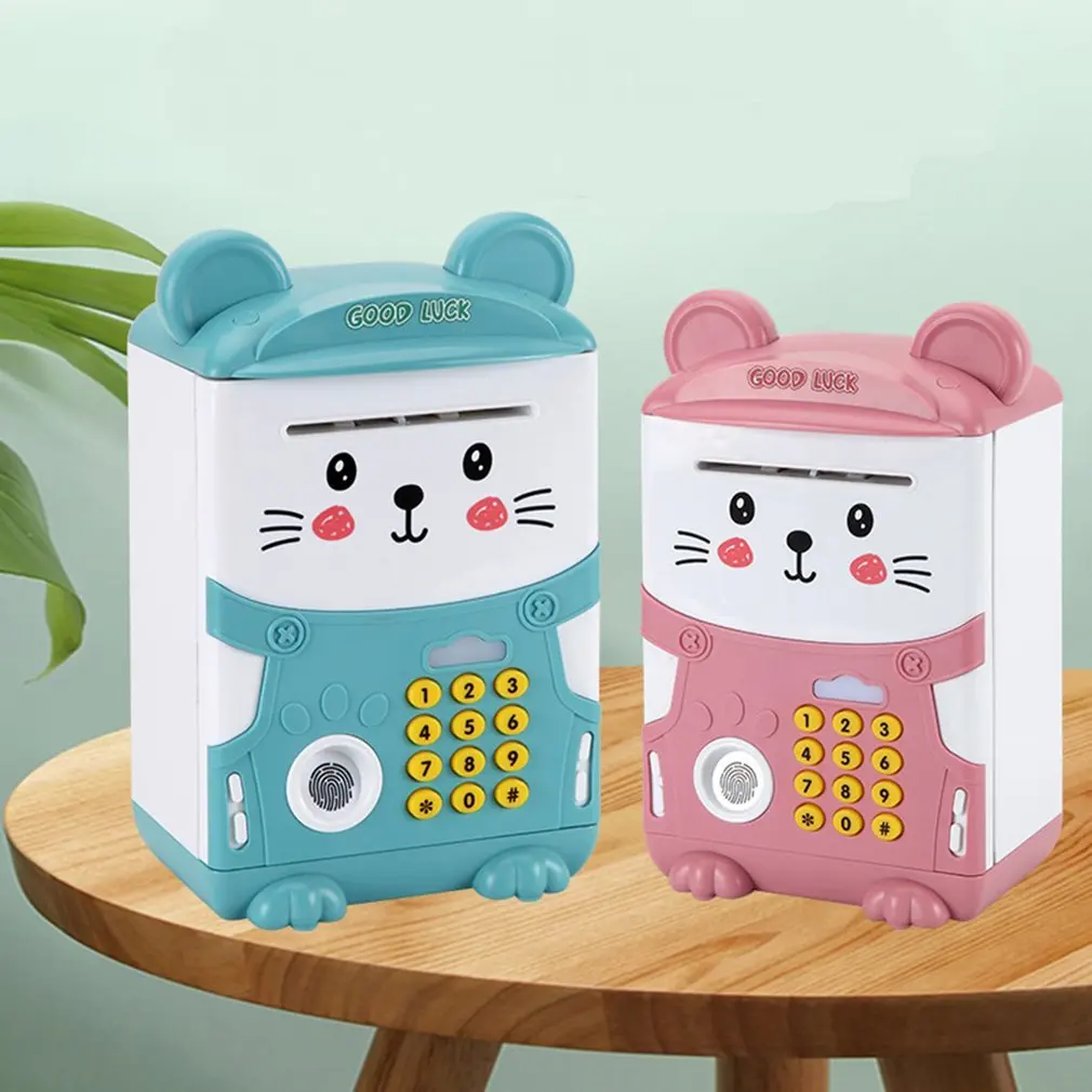 Electronic Piggy Bank,ATM Password Saving Bank for Kids,Simulate Fingerprint Automatic Scroll Paper Money Coin Bank
Electronic Piggy Bank,ATM Password Saving Bank for Kids,Simulate Fingerprint Automatic Scroll Paper Money Coin Bank