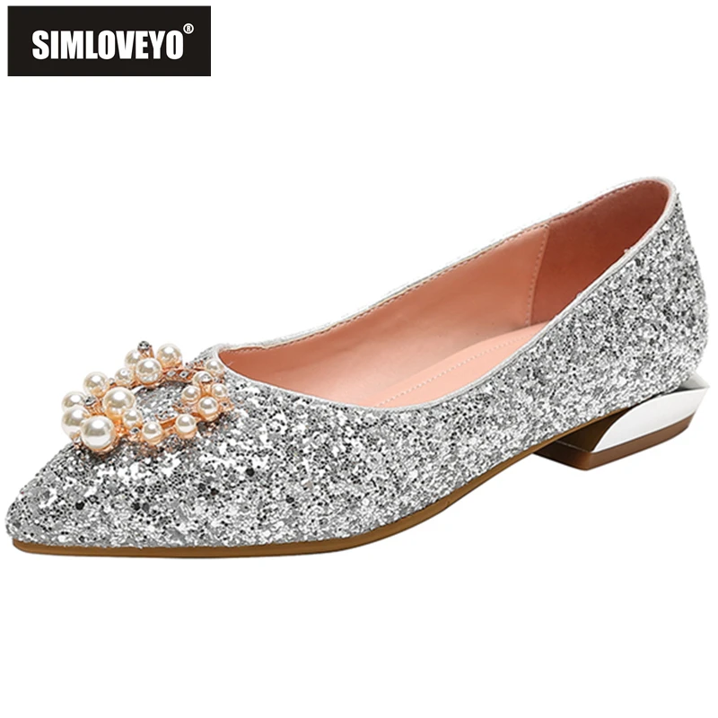 SIMLOVEYO New 2021 Women Flat Shoes Pointed Toe Bling Pearl Stylish Sweet Slip-On Big Size 32-44 Casual Wedding Pink B2444
SIMLOVEYO New 2021 Women Flat Shoes Pointed Toe Bling Pearl Stylish Sweet Slip-On Big Size 32-44 Casual Wedding Pink B2444