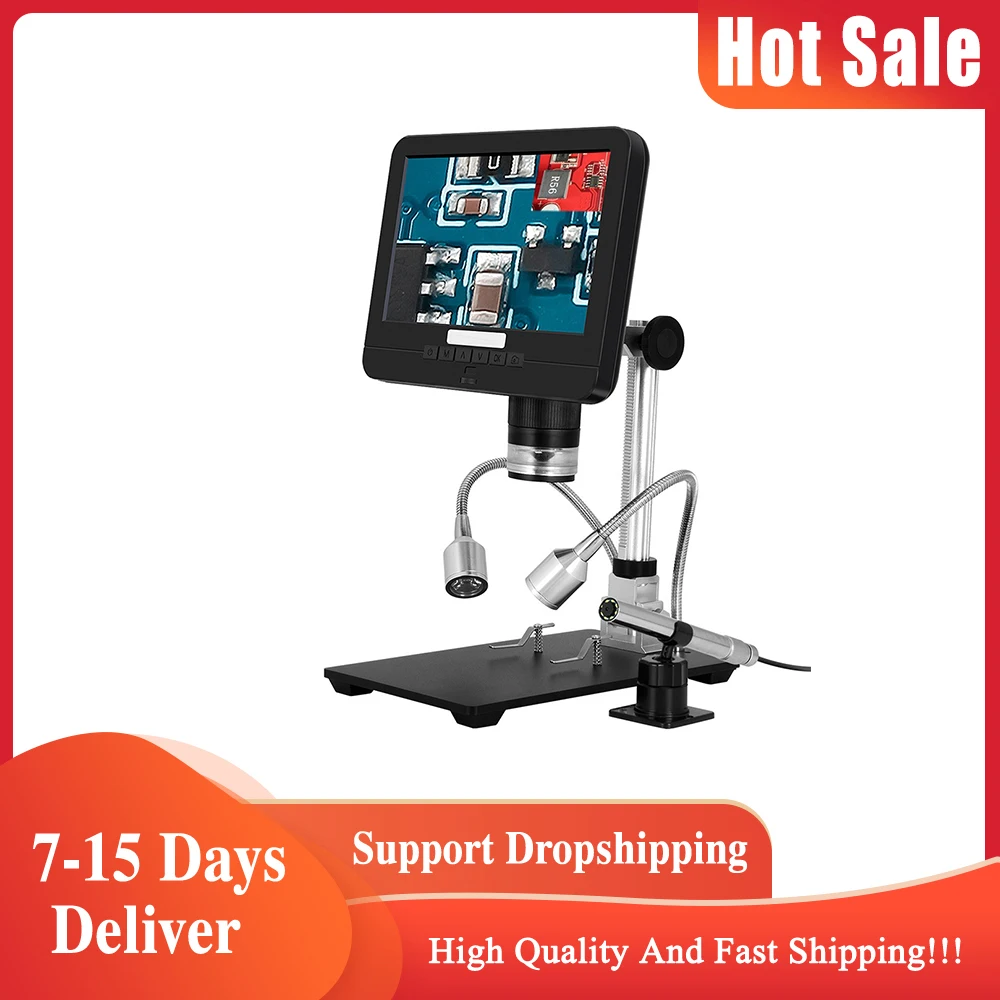 AD206S 2MP 50X 7 Inch LCD Display Digital Microscope + Endoscope Set for Electronic BGA SMT Phone Repair US Plug EU Plug 
AD206S 2MP 50X 7 Inch LCD Display Digital Microscope + Endoscope Set for Electronic BGA SMT Phone Repair US Plug EU Plug