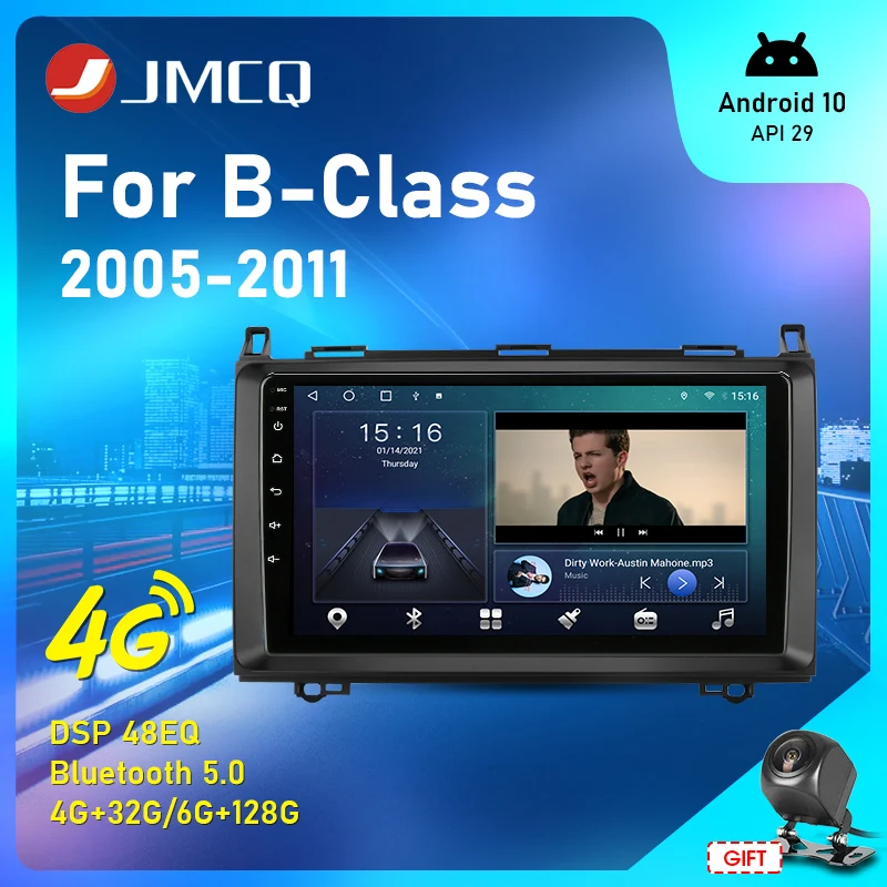 JMCQ Android10 Car Stereo audio Radio For Mercedes Benz B-Class B Class Viano Vito W245 B200 2005-2012 Multimedia Video Player
JMCQ Android10 Car Stereo audio Radio For Mercedes Benz B-Class B Class Viano Vito W245 B200 2005-2012 Multimedia Video Player